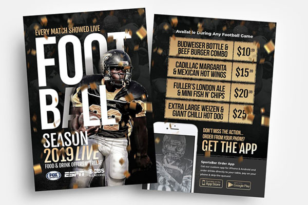 Super Bowl Football - Free Flyer - Dealjumbo