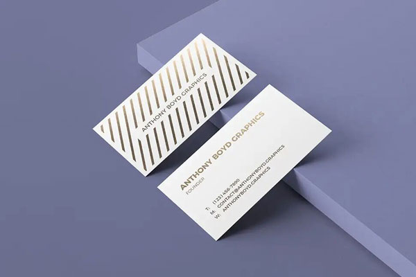 Back and Front Business Card Mockup FREE PSD