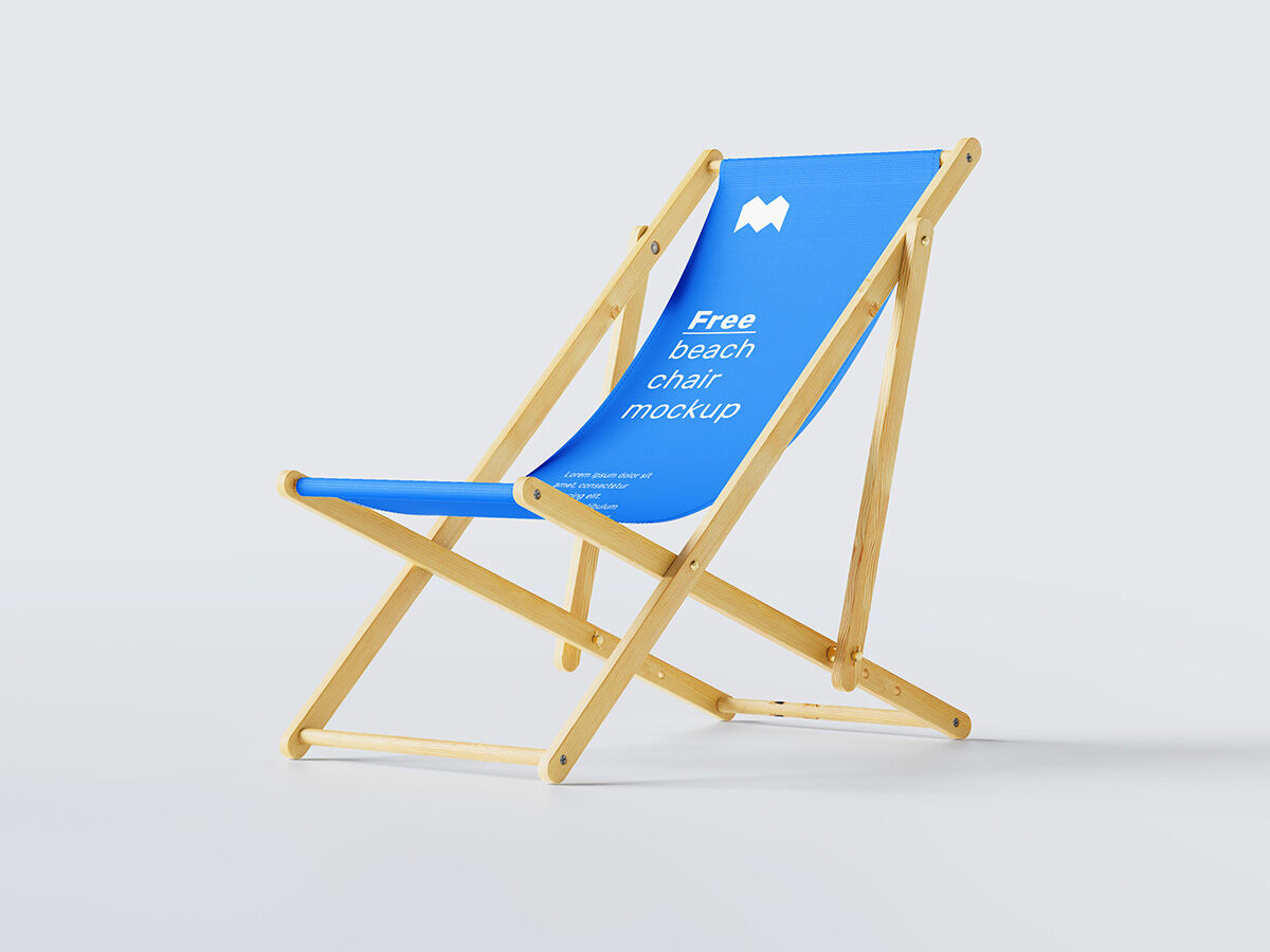 Beach Chair Mockup with three shots FREE PSD