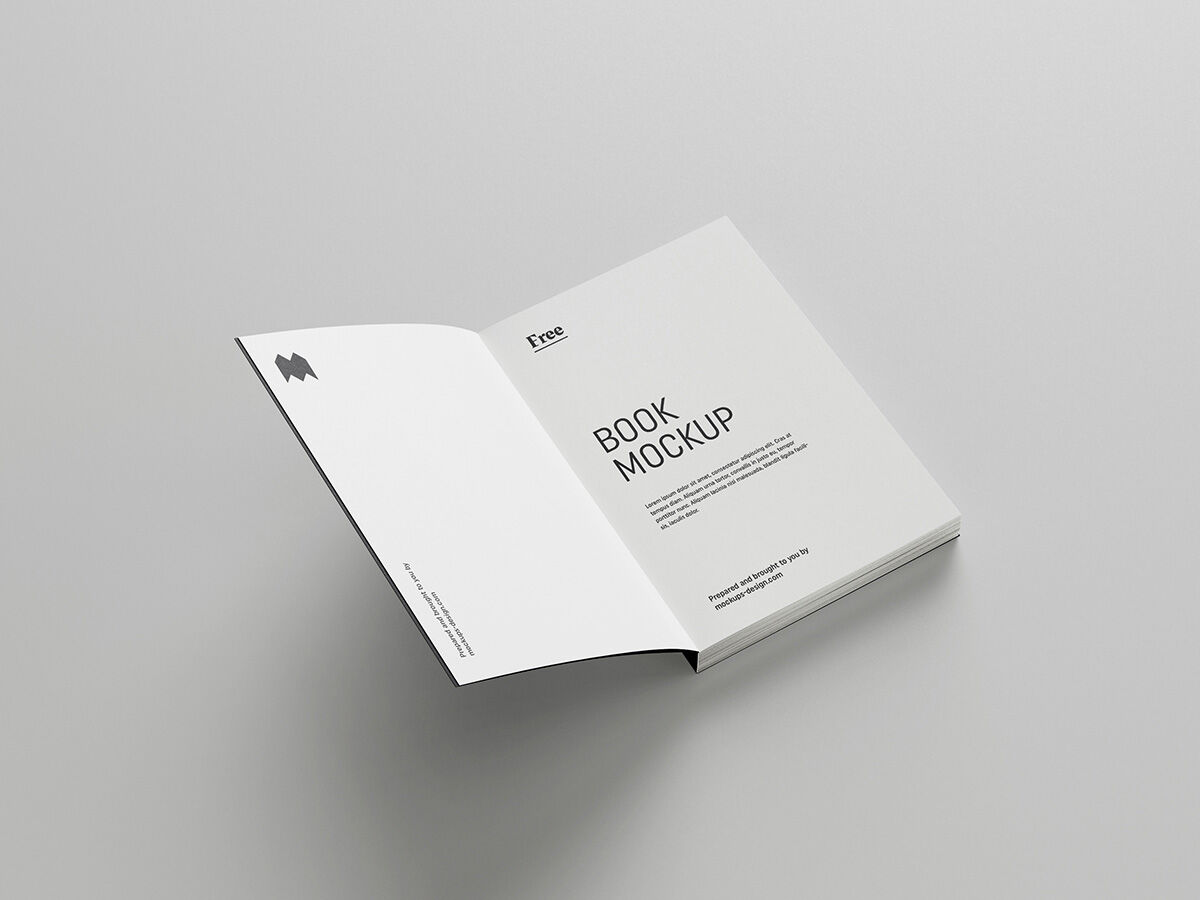 Book Mockup with 8 different shots FREE PSD