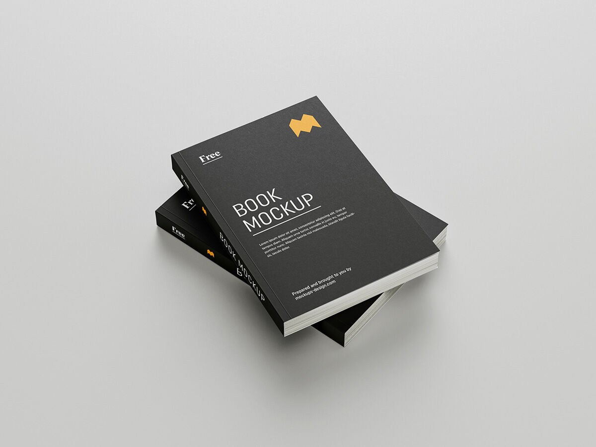 Book Mockup with 8 different shots FREE PSD