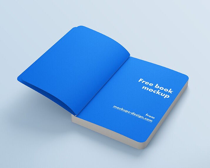 Book with Rounded Corners Mockup FREE PSD