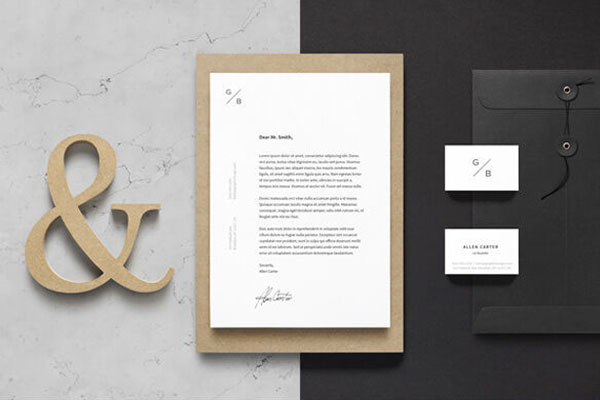 Branding/Identity Mockup Featuring a Set of Stationery Items FREE PSD