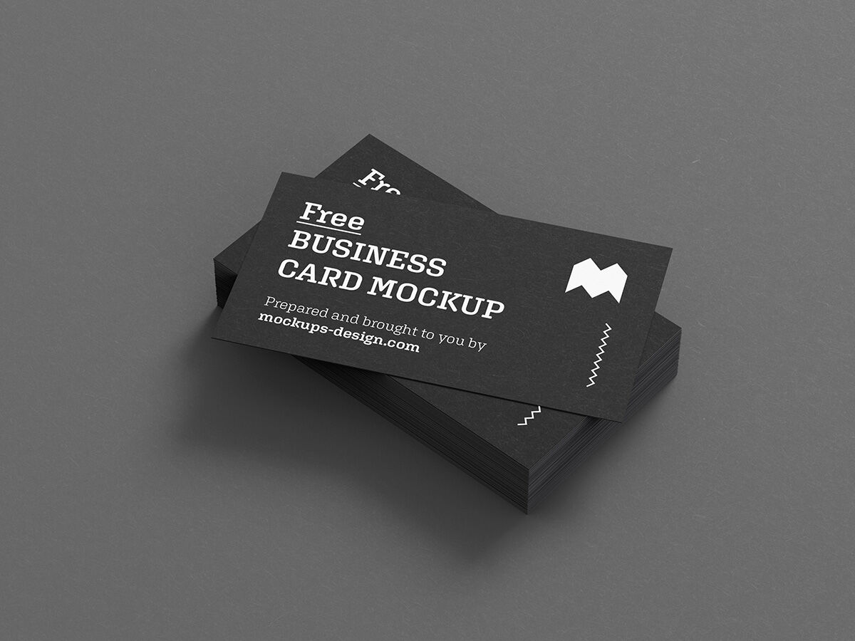 Business Cards Mockup with 5 shots FREE PSD