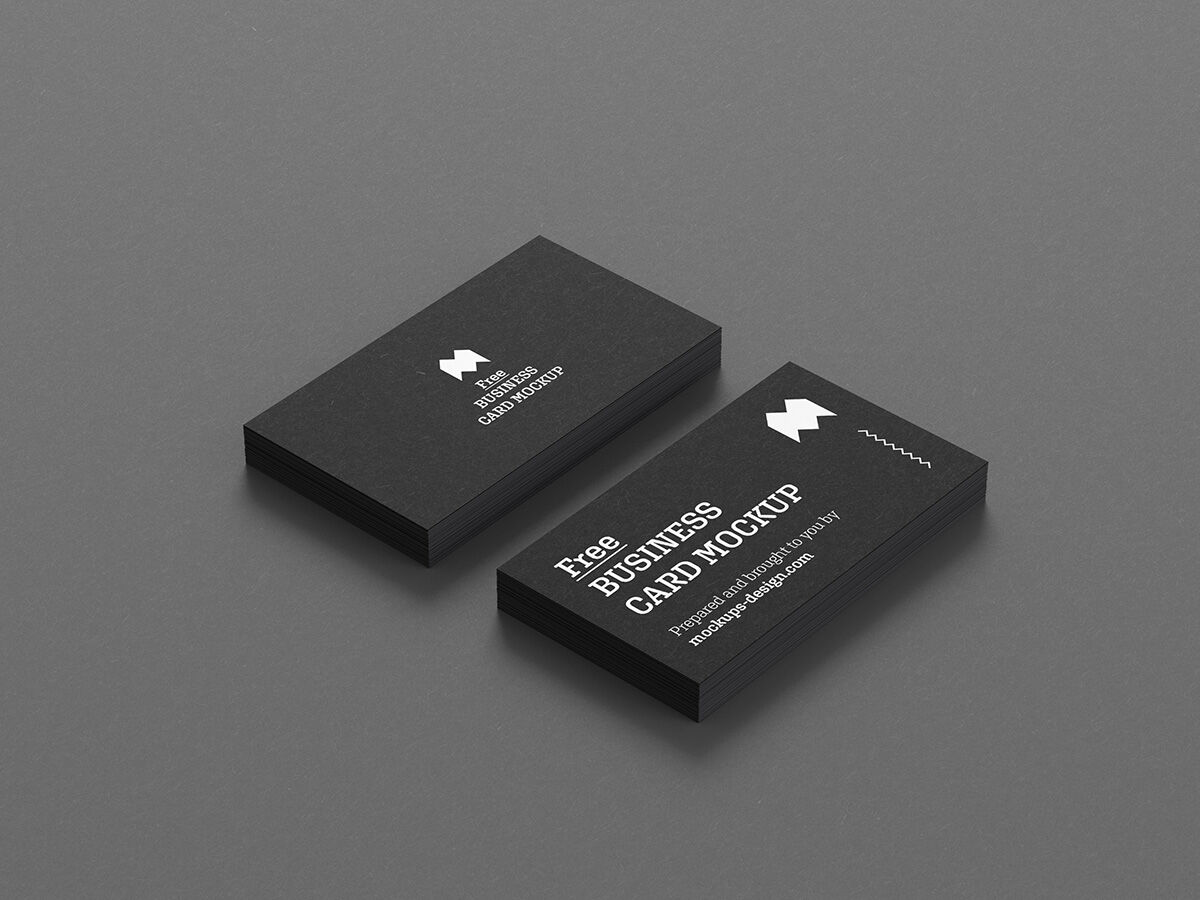 Business Cards Mockup with 5 shots FREE PSD