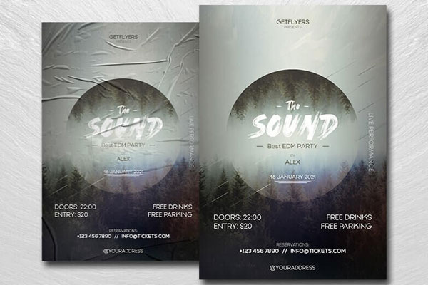 Circle Party Flyer Template Free Download | Resource Boy