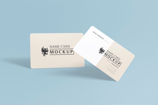 Couple of Name Card Mockup FREE PSD