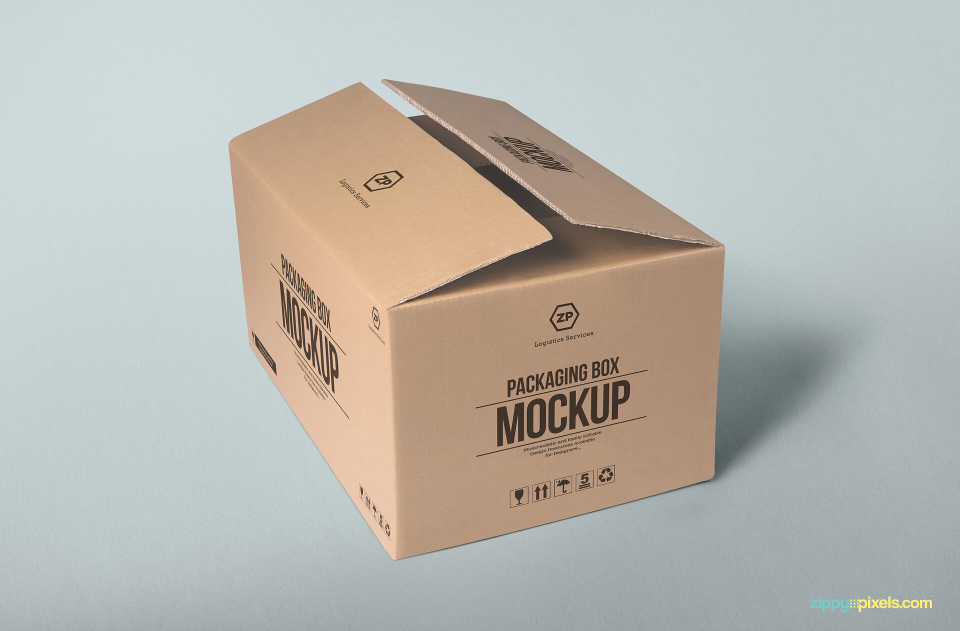 Different Sides and Positions of A Packaging Box Mockup FREE PSD