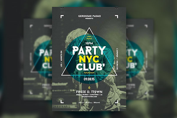 Dj Club Party Flyer And Poster Template FREE PSD
