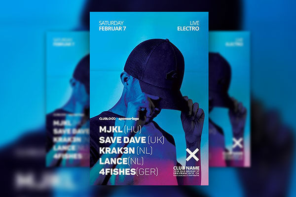 Electro Music Festival Template For Flyer And Poster FREE PSD