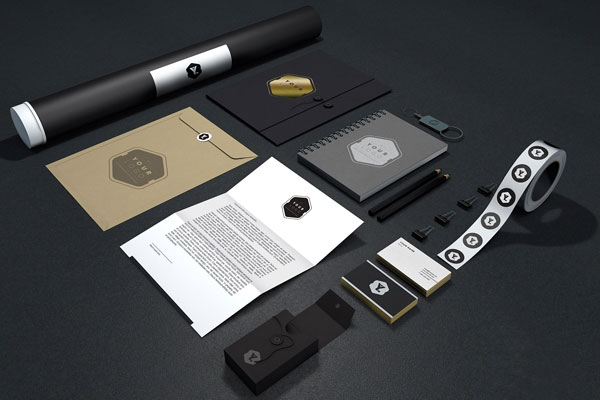 Elegant Branding Identity Mockup FREE PSD