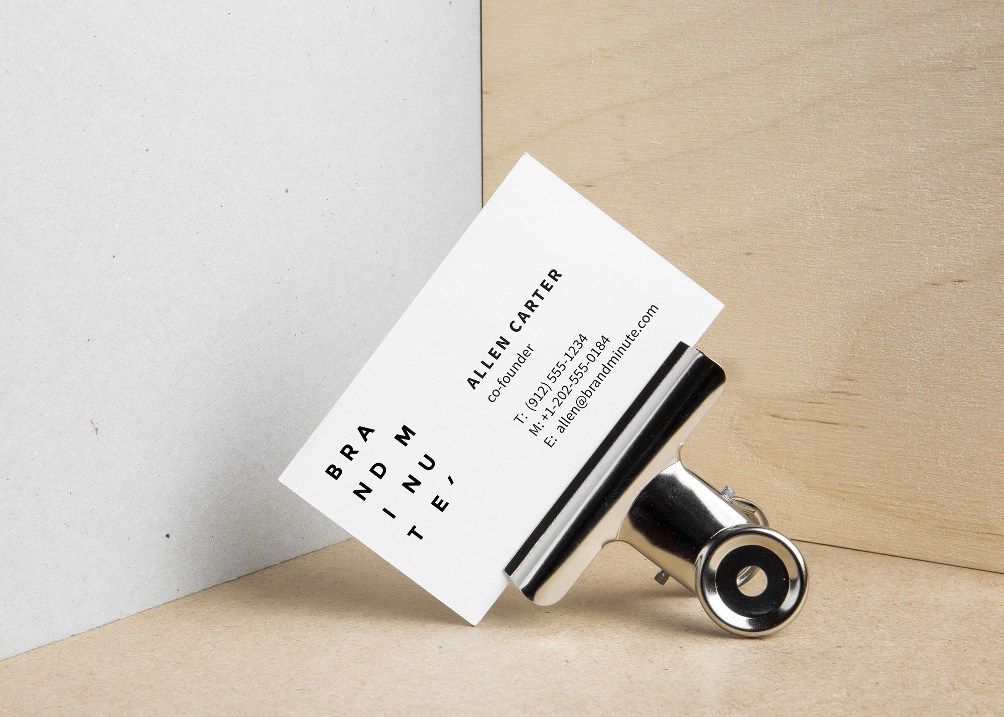 Elegant Life-Like Business Card Mockup FREE PSD