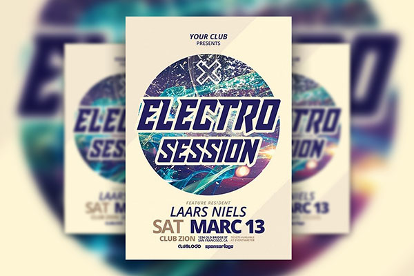 Exclusive Concert and DJ Artist Flyer Template FREE PSD