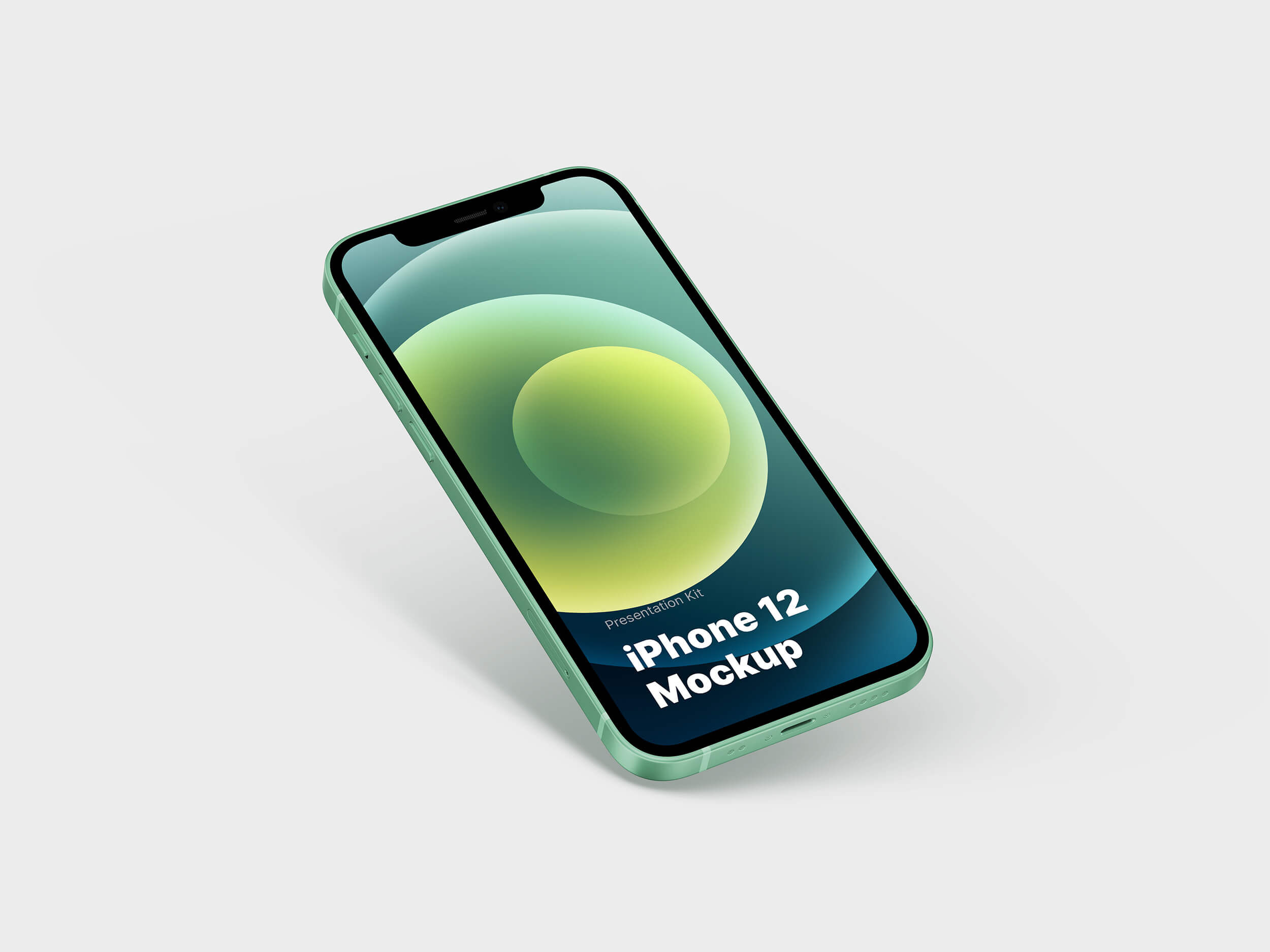 Floating iPhone 12 in Various Colors Mockup FREE PSD