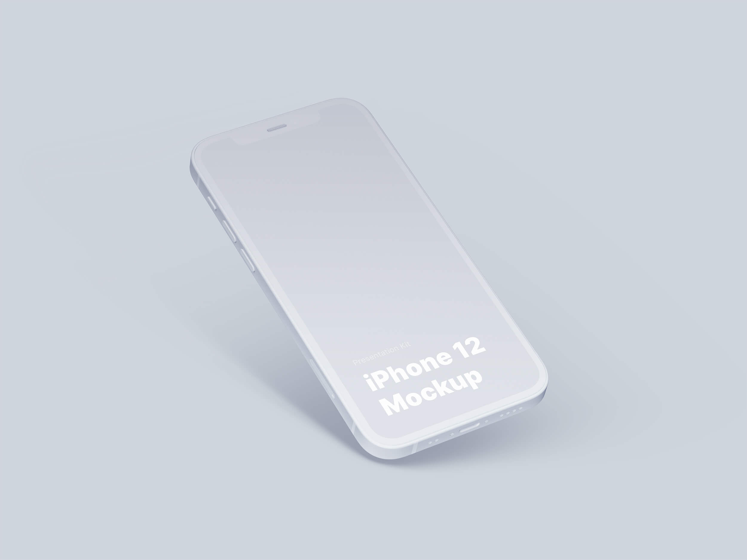 Floating iPhone 12 in Various Colors Mockup FREE PSD