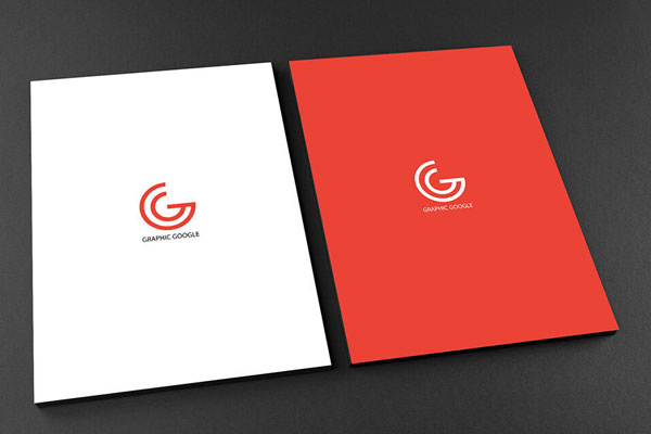 Front and Back View of a A4 Standard Flyer Mockup FREE PSD
