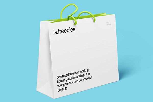 Paper Gift Bag with Hole Handles in Three Mockups (FREE) - Resource Boy