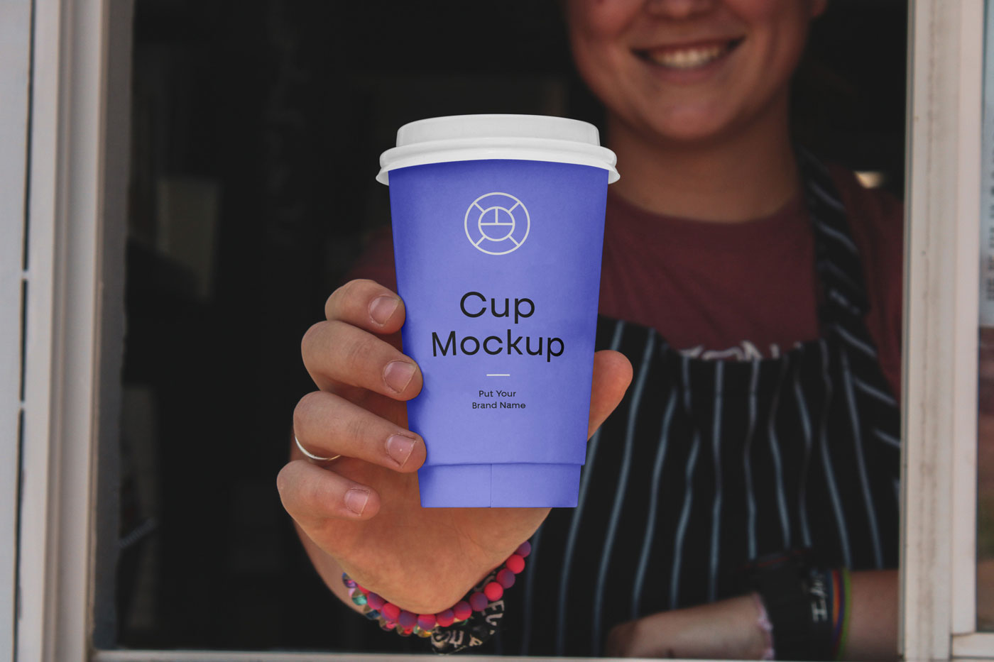 Hand Holding Coffee Cup Mockup FREE PSD