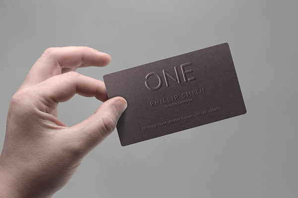 Hand Holding Realistic Business Card Mockup FREE PSD
