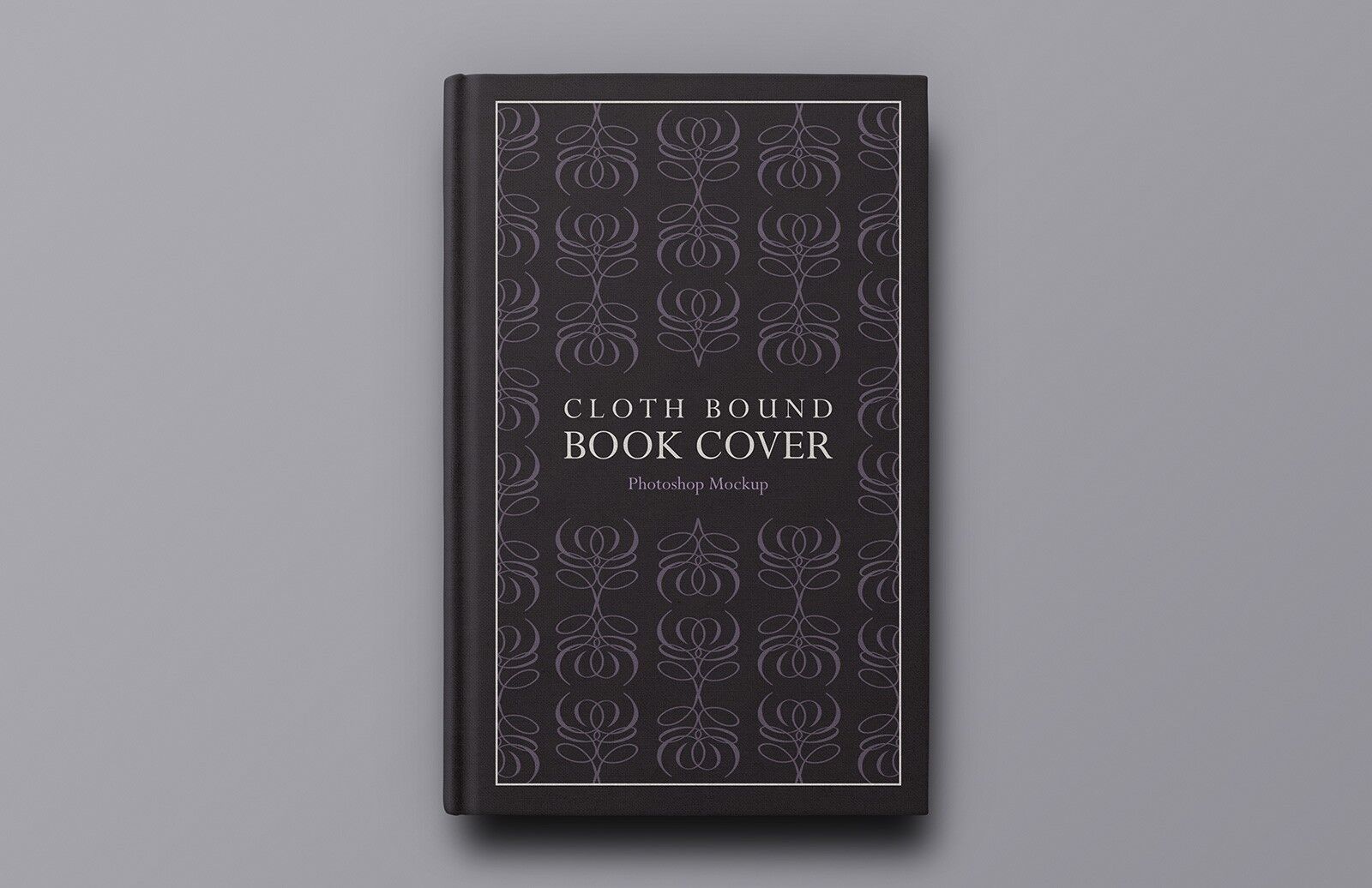 Hardback Book Cover Bound in Cloth Cover Mockup FREE PSD