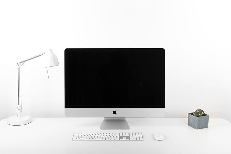 iMac on a Desk PSD Mockup FREE PSD