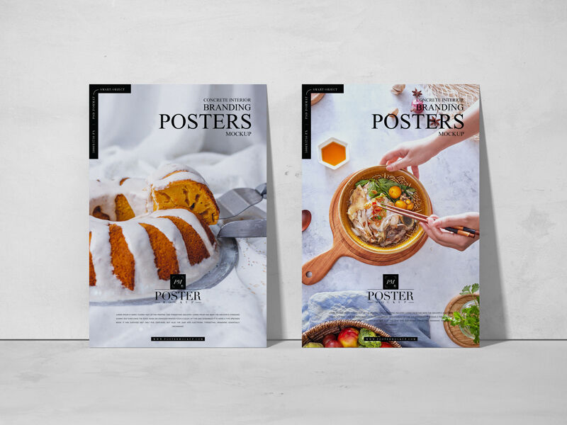 Mockup poster cucina interna