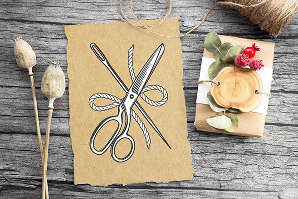 Invitation Card on a Wooden Background PSD Mockup FREE PSD