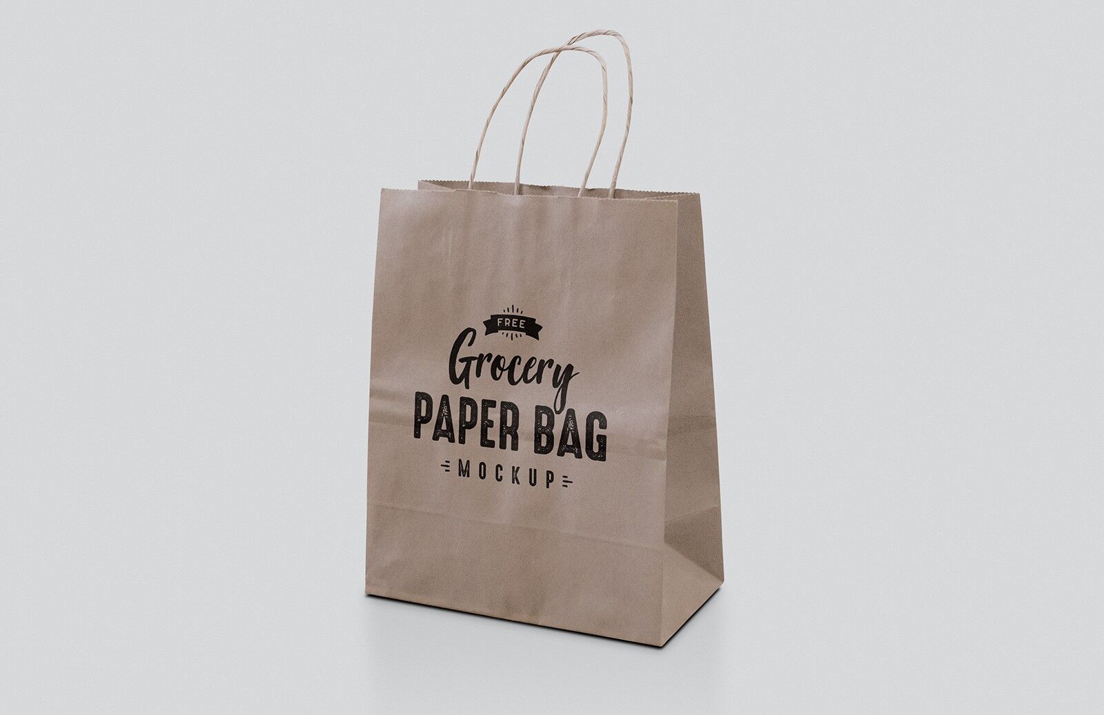 Kraft Paper Bag Mockup In Two Different Angles FREE PSD
