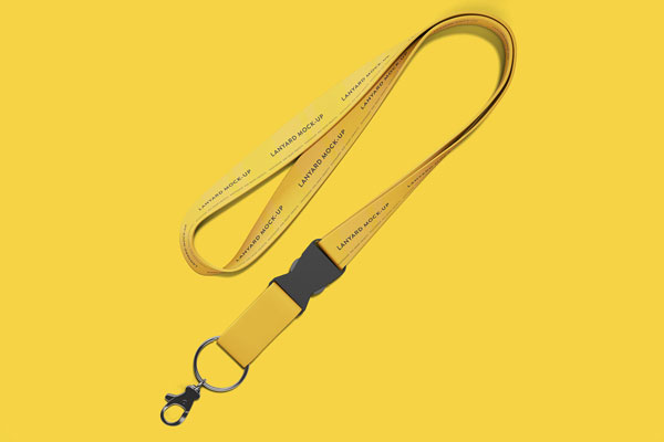 Lanyard with Metal Swivel Hook Mockup Free Download | Resource Boy