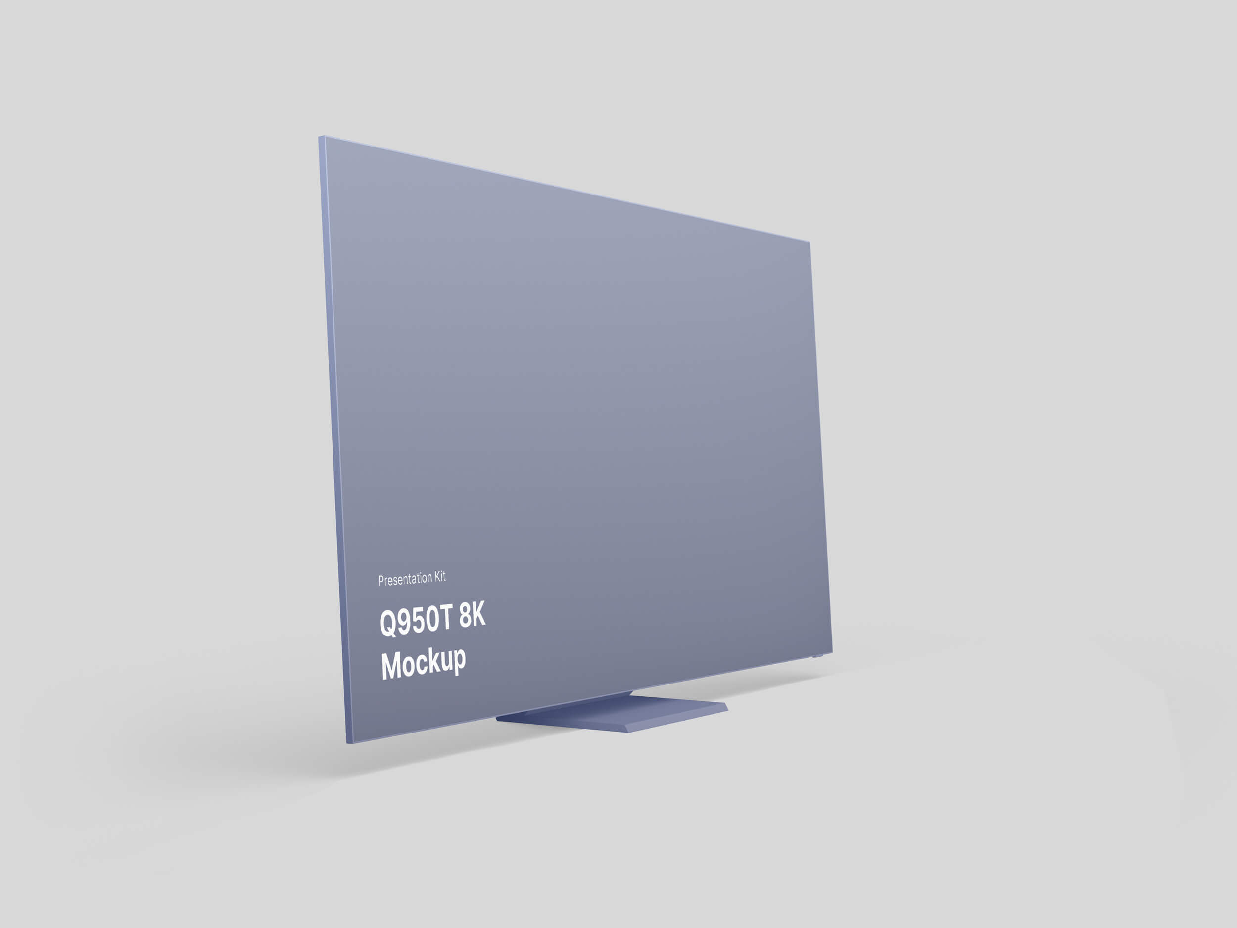 Left Side View of a Flat TV Mockup FREE PSD
