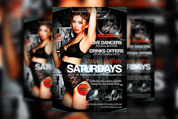 Luxury Club Event Flyer Template FREE PSD