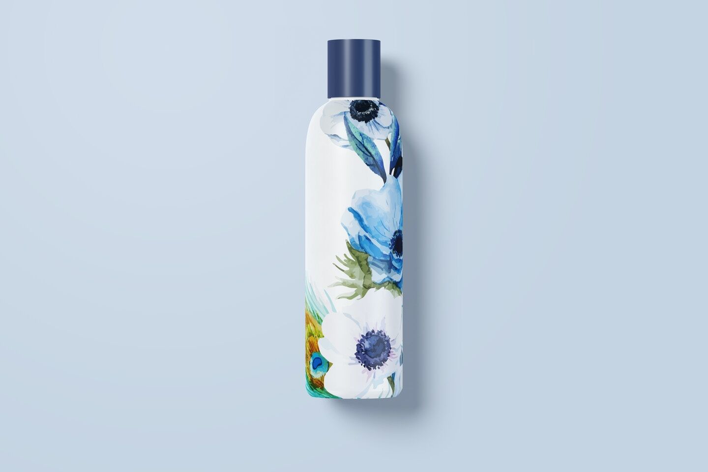 Mockup Displaying Front View of a Cosmo Cosmetic Bottle FREE PSD