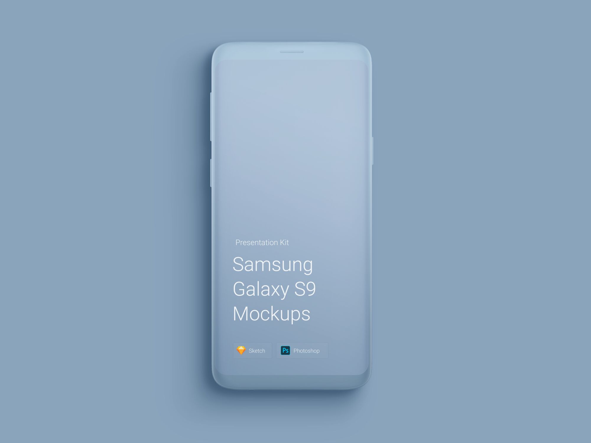 Mockup Displaying Samsung Galaxy S9 Screen FREE PSD