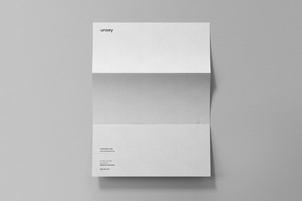 Mockup Featuring a Vertical Folded Letter FREE PSD