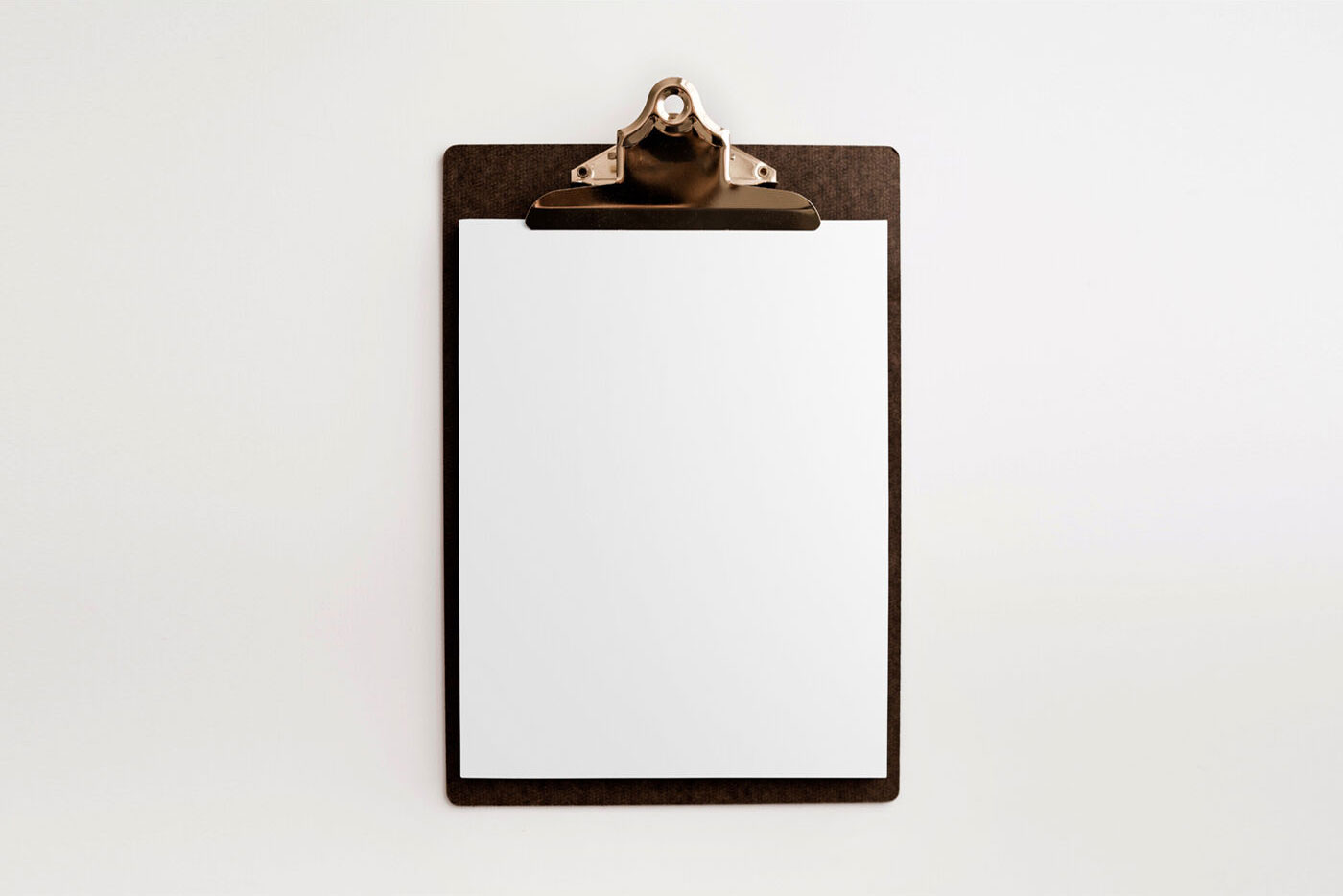 Mockup Featuring Overhead View Menu on Clipboard FREE PSD