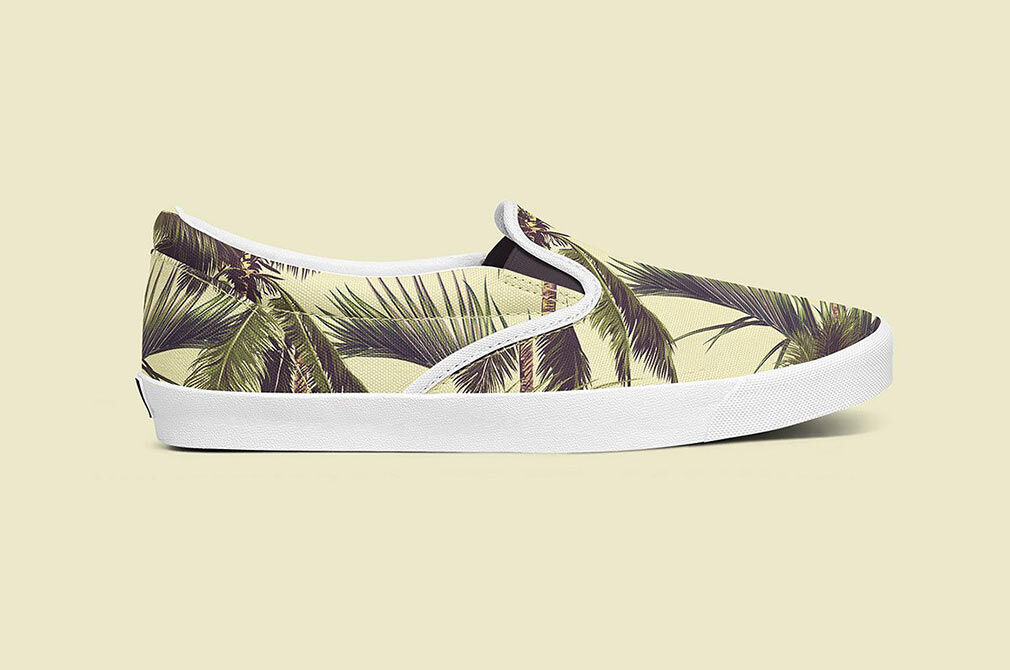 Mockup Featuring Slip On Shoes from Different Points of View FREE PSD