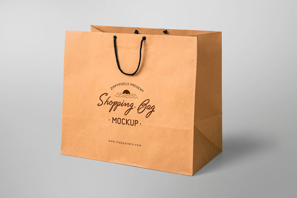 Mockup Featuring Square Shape Shopping Bag FREE PSD