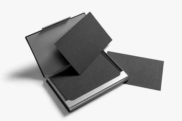 Mockup Featuring Three Business Cards inside Card Case FREE PSD