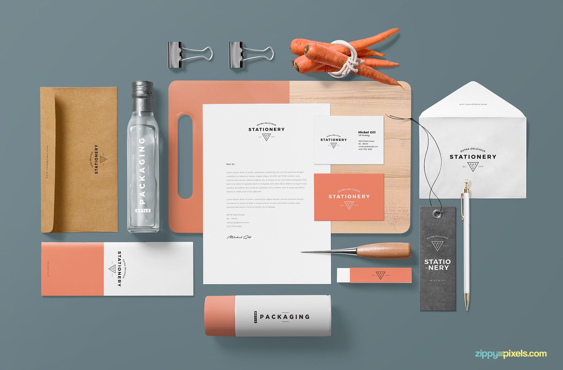 Mockup Of A Gorgeous Branding Design Layout FREE PSD