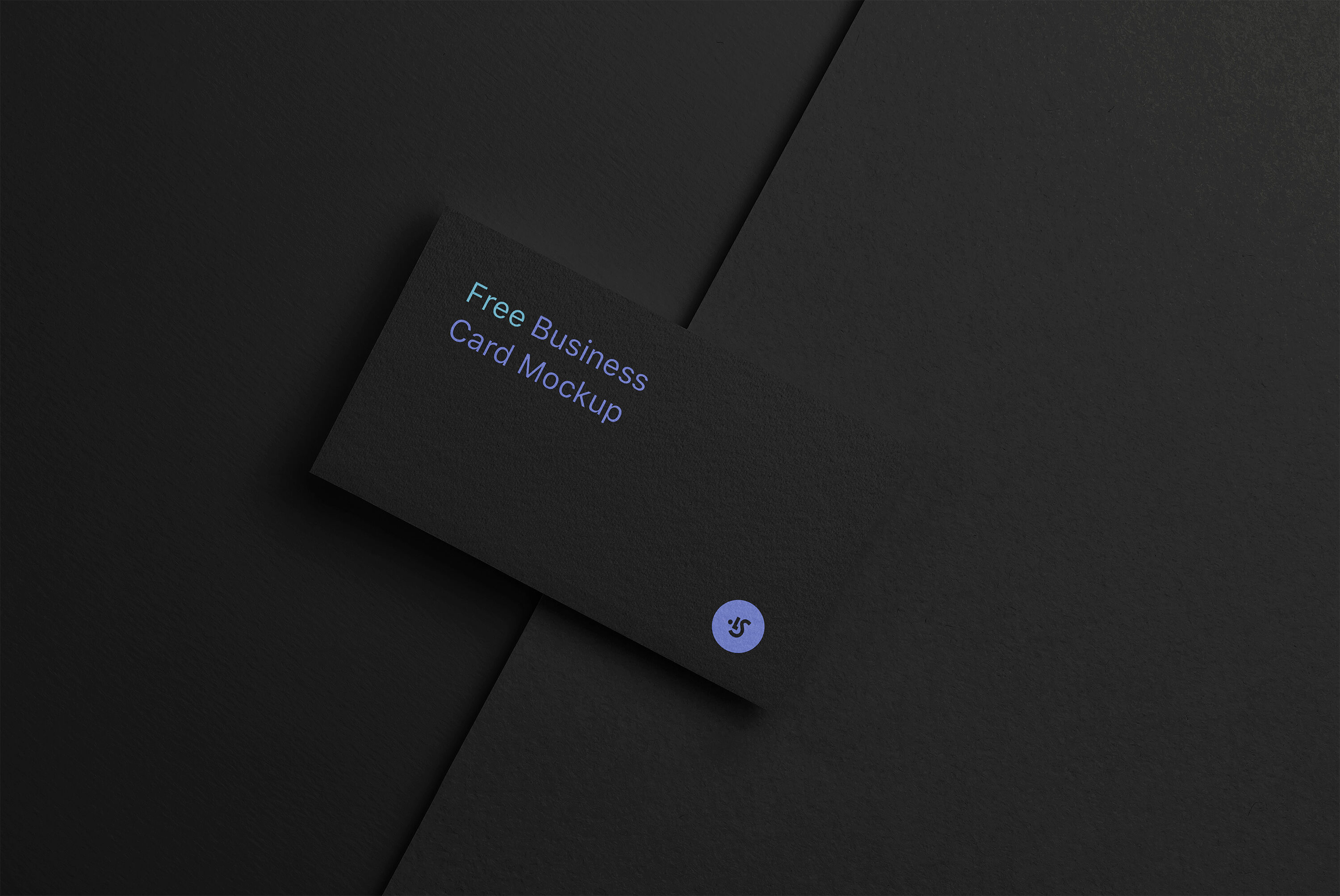 Mockup Showcasing Business Card with Overlaid Shadow Effect FREE PSD