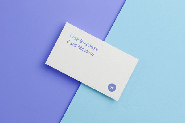 Mockup Showcasing Business Card with Overlaid Shadow Effect FREE PSD