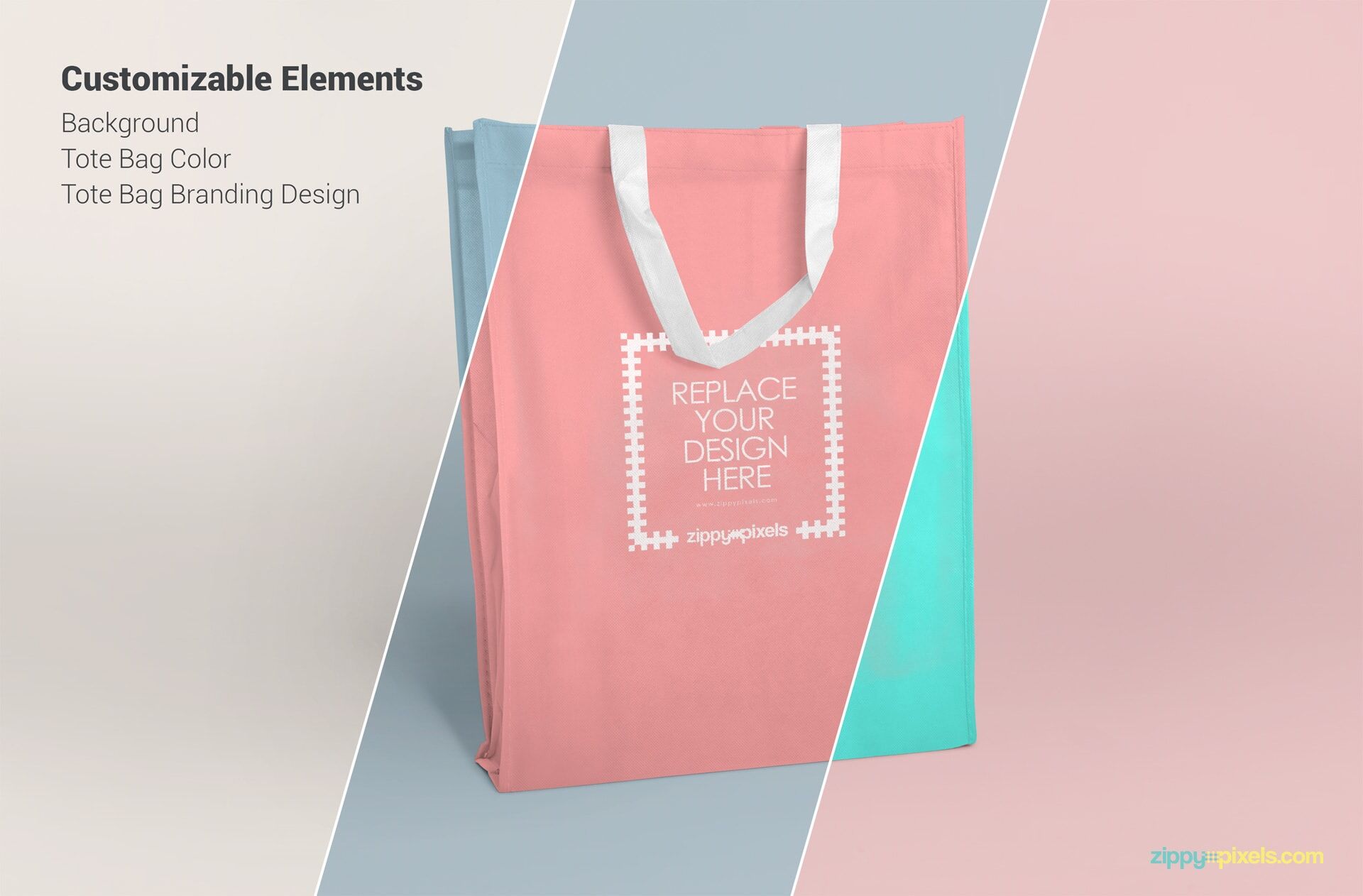 Mockup Showcasing Two Different Tote Bag Scenes FREE PSD