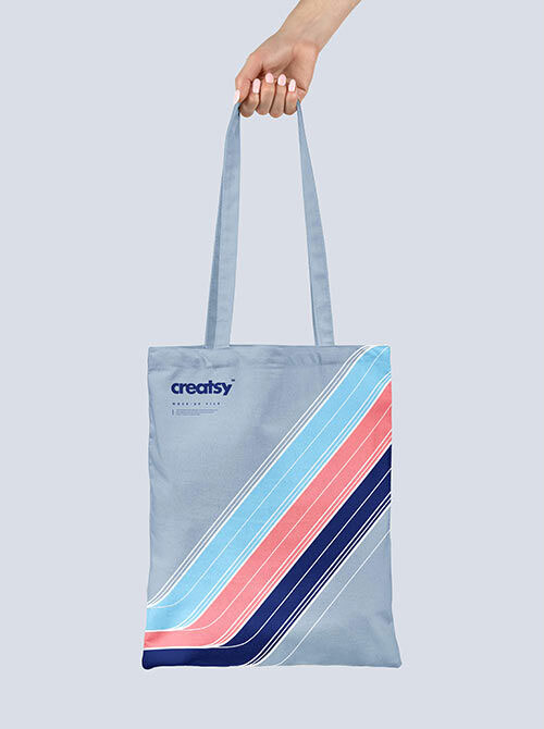 Mockup Showcasing Two Hand Holding Tote Bag Scenes FREE PSD