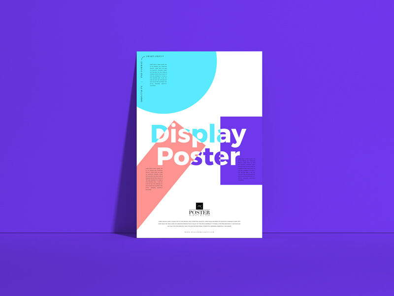 Mockup Showing a Poster Leaned against a Wall FREE PSD