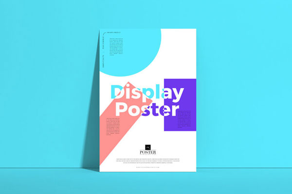 Mockup Showing a Poster Leaned against a Wall FREE PSD