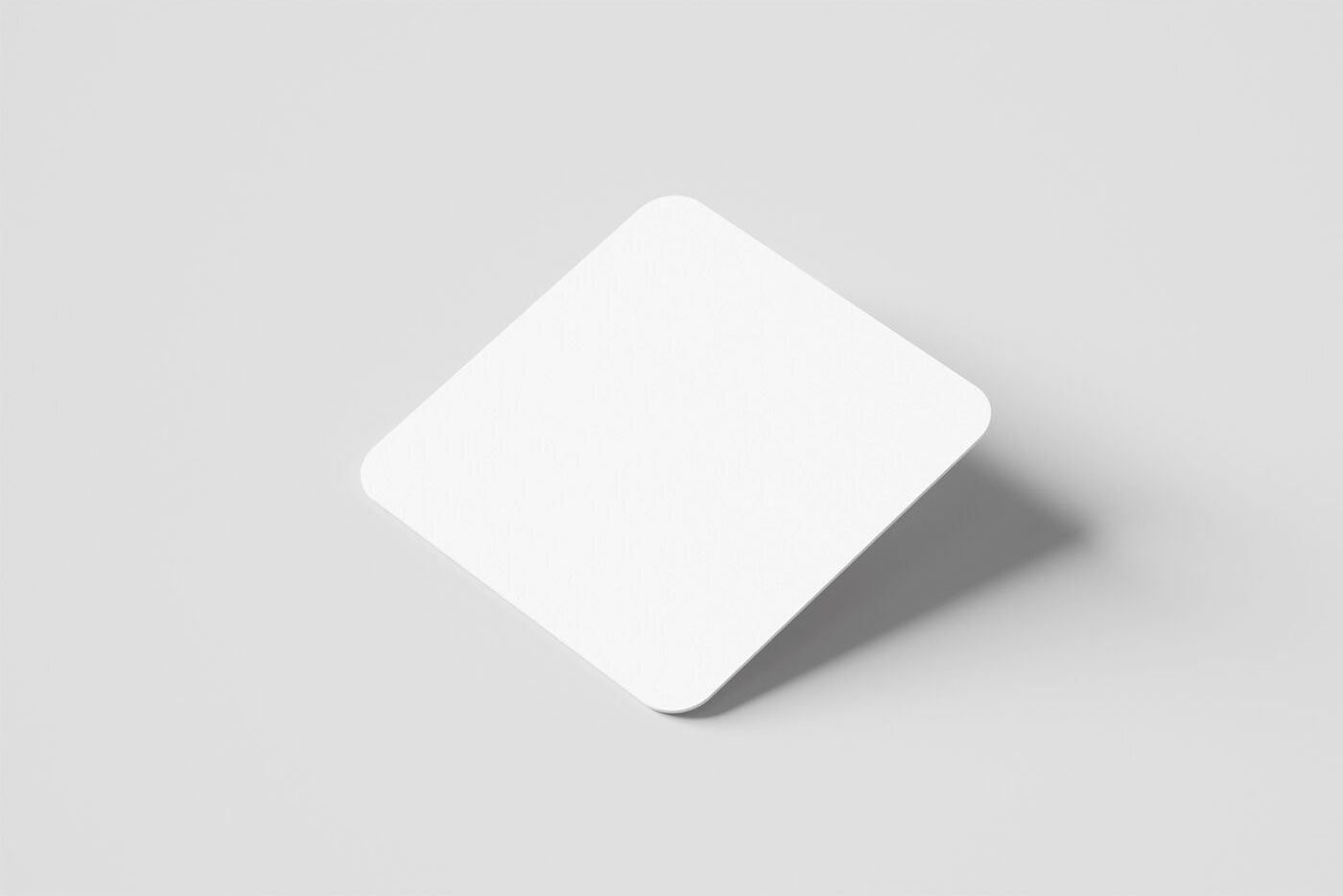 Mockup Showing a Simple Square Coaster FREE PSD