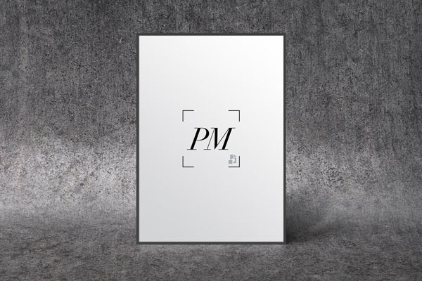 Mockup Showing Front View of Standing Poster FREE PSD