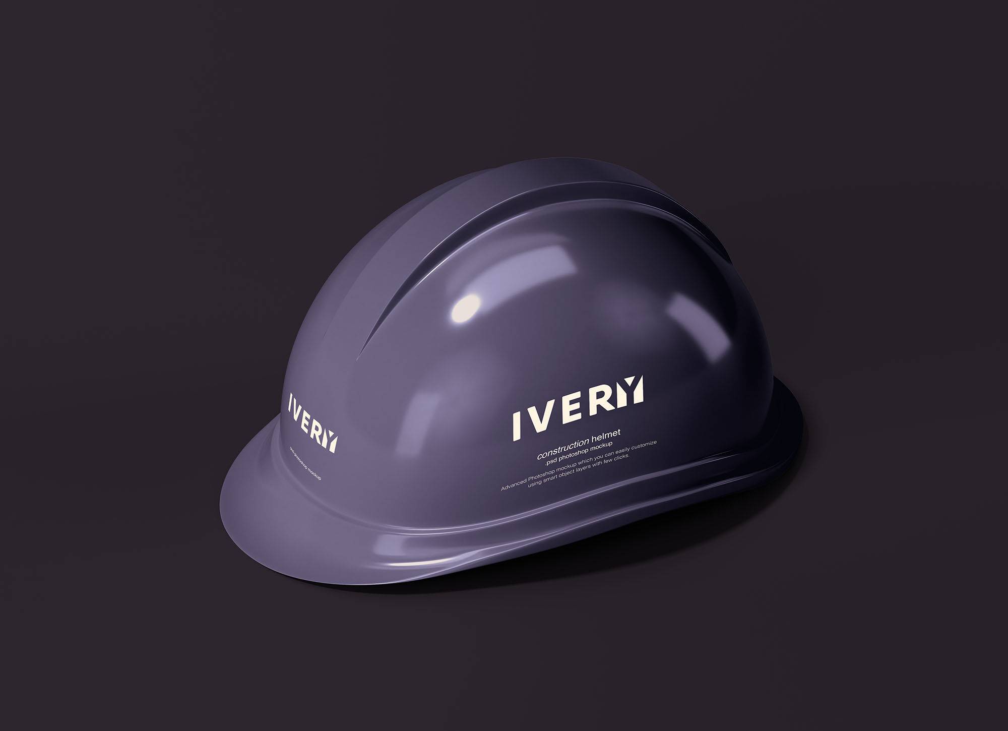 Mockup Side View of a Construction Helmet FREE PSD