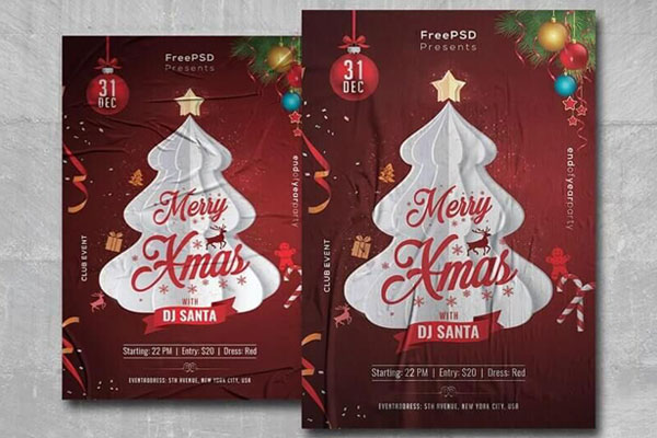 Modern Merry Xmas Flyer Template Free Download Resource Boy Modern Merry Xmas Flyer Template Free Download Resource Boy