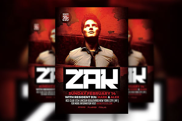 Music Performance and Concert Flyer Template FREE PSD